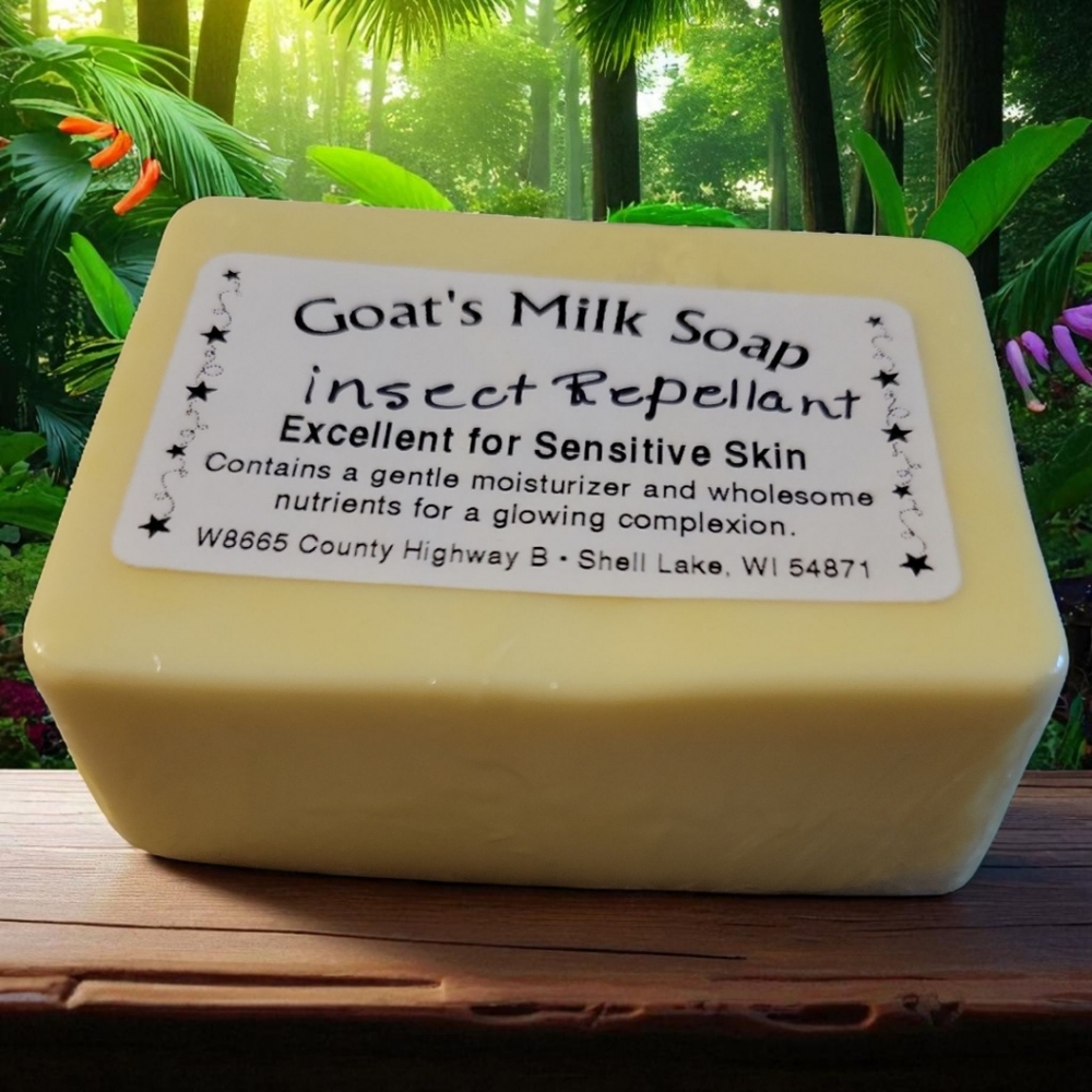 Home-made Amish Goat's Milk Soap Bar Insect Repellant Borntregers Bundle 3/$15
